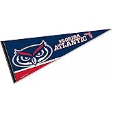 College Flags & Banners Co. Florida Atlantic Owls Wordmark Logo Pennant Banner Flag