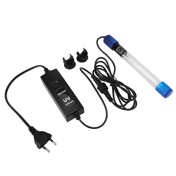Fdit Beleuchtung Wasserdichte Tauch UV Sterilisator Licht Lampen Bakterien Tötung für Aquarium 220-240V(UV-5)