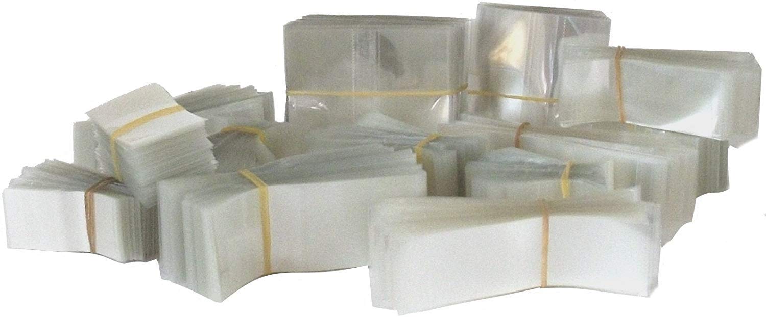 3a) 46 x 52 mm Clear Plastic PERFORATED Shrink Band for Jar/Bottle Cap Fits (21-26) mm Diameter (Long Neck) - VARIOUS SIZES - Pack of 250