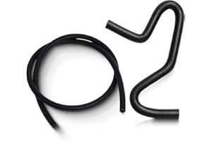 TKKEUEP Molded Fuel Line Rubber Hose Elbow Bends Universal 45, 90, 135, 180 Degree Bend with 5 Feet Length Fuel Hose (3/8 Inch ID)