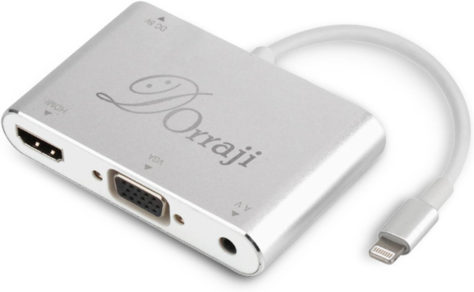 Lightning to HDMI VGA Digital AV Adapter Connector Cable Dongle for Apple iPhone, iPad and iPod - by Dorraji