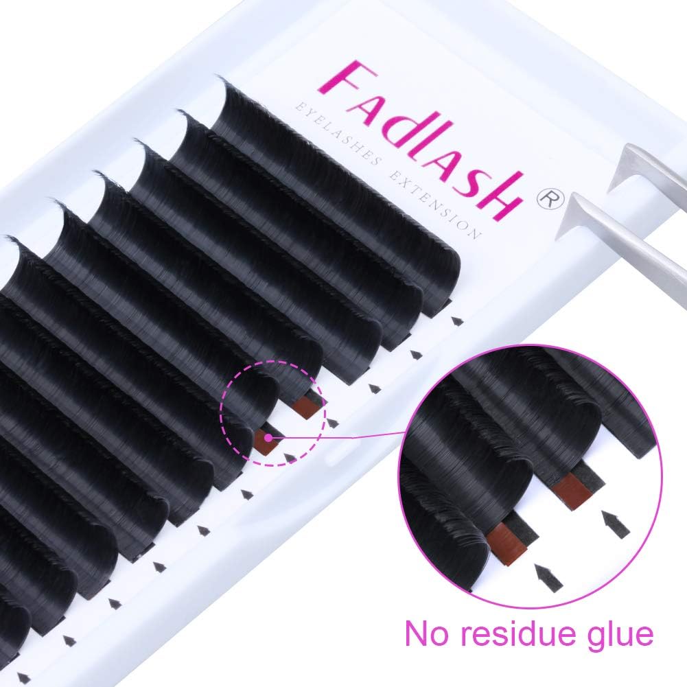 Fadlash Easy Fan C Curl 0.05 14mm Single Russian Lashes Natural Look Self Fanning Automatic Blooming Eyelashes Extensions(0.05-C-14) - Image 5