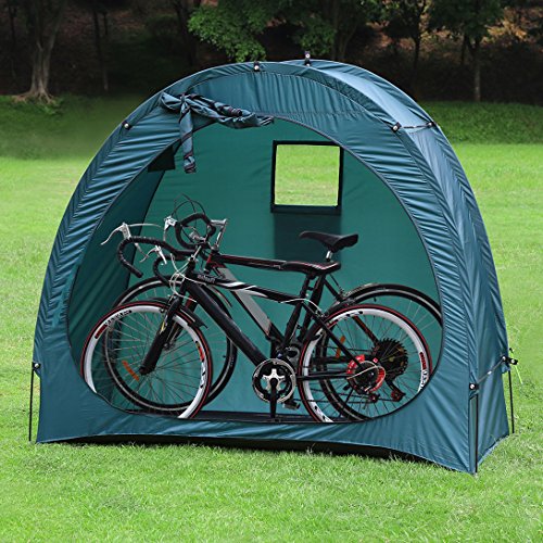 YP Outdoor Weatherproof Garage Shed Bicycle Tent Space Saver for Camping,Backyards,Tours - Bike Shed Portable Bike Storage Tent