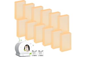 FENKABS 12 Pack Litter Box Deodorizer Compatible with MeoWant MW-SC01 / MW-SC02 / LB02 Self-Cleaning Cat Litter Boxes, 360° Odor Lock Cat Toilet Odor Eliminator Gel