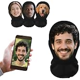 DVDKOLA Custom Mask With Full Face Personalized Face Stretch Mask Personalized Funny Mesh Face Mask Halloween Gifts