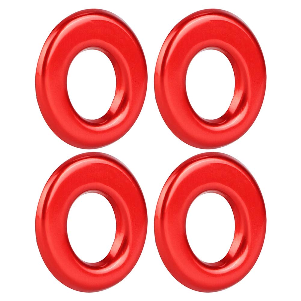 Qiilu 4pcs Door Lift Bolt Lock Pin Trim Door Lock Pin Knobs Pull Rod Bolt Trim Cover Decals Fit for GLA/GLC New C-Class E-Class (Red)