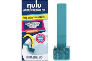 Nulu (4 Pack Anti-Urine Splash Toilet Bowl Clip, Gift for Men and Boys, Orange Scent, Reduce Urine Splashback, Urine Splash Guard, Potty Training Aid