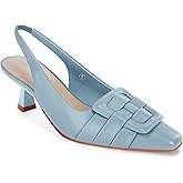 Womens Sling Back Kitten Heels Low Dress Shoes Slingback Pumps Pointed Closed Toe Comfortable Party Office Sandals