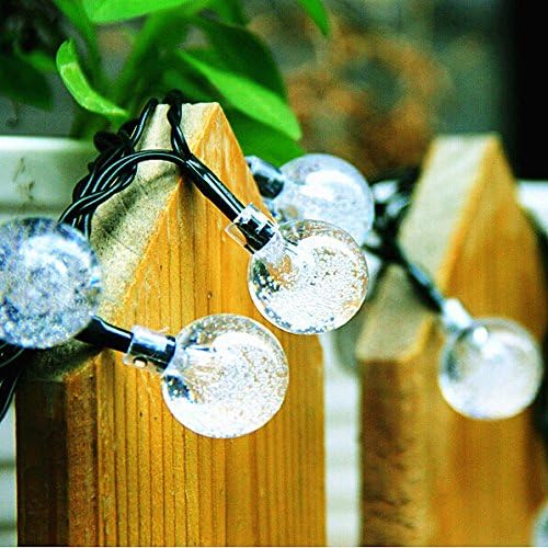KEEDA Solar Powered Ball String Lights, 20ft 30 LED Waterproof Globe Fairy Lights for Outdoor Yard, Garden, Patio, Wedding - Image 3