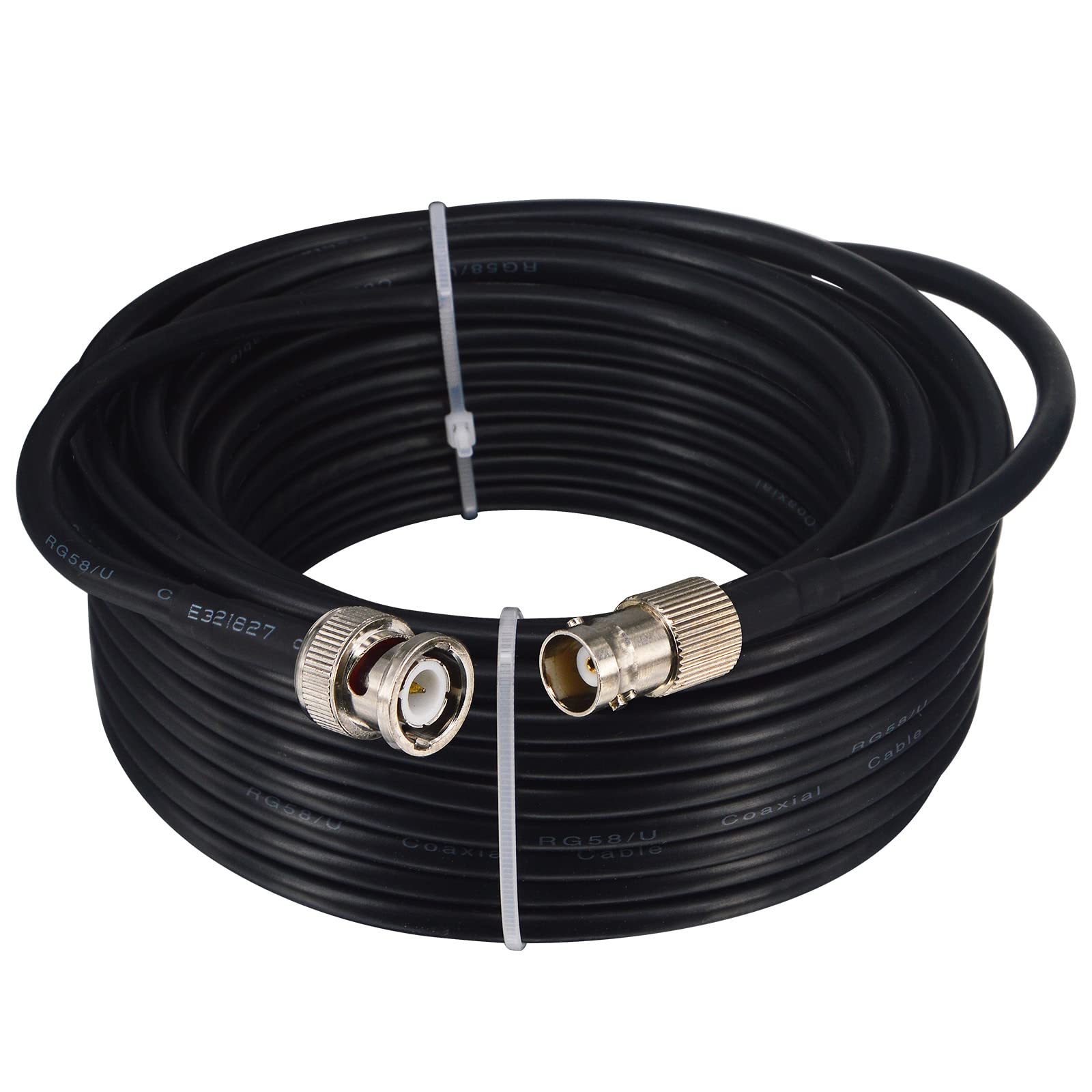 Boobrie Upgraded BNC Male to Female Cable 10M RG58 BNC Extension Cable SuperFlex RG58 HD Video Coax Jumper for CCTV Broadcast Video SDI Lead