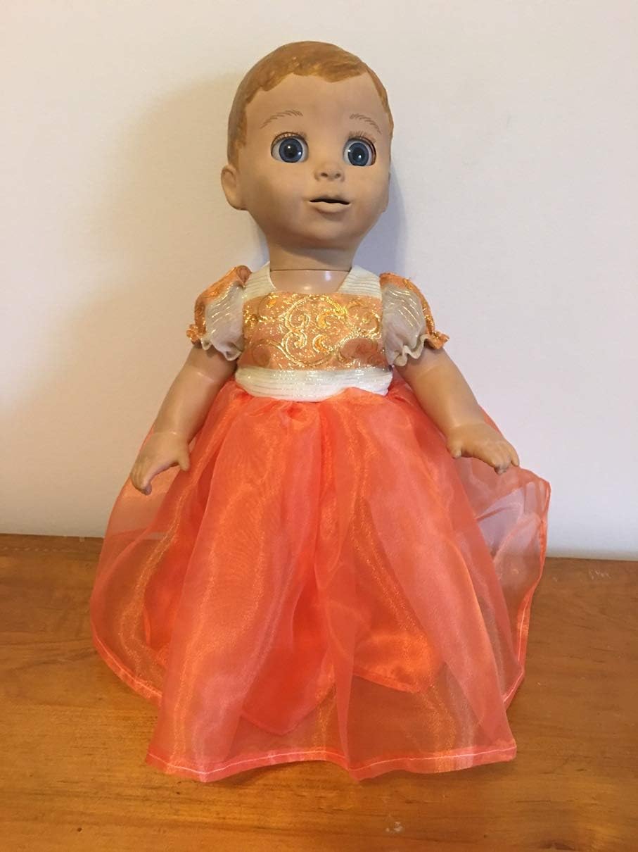Fits Luvabella Baby Girl Doll Clothes Princess or Fairy Dress Sparkly Handmade Holiday Costume NO DOLL