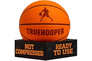 TRUEHOOPER Silent Basketball Size 7 (29.5") & 3 Indoor Basketball (PRO Version) - Grooved Foam Ball for Quit Dribbling and Indoor Training - Higher Bounce Noiseless Ball - Non-Deforming Packaging