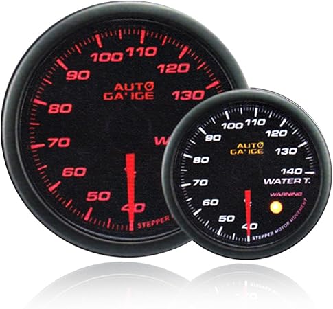 Amazon Co Jp オートゲージ Autogauge 水温計 430シリーズ 60mm 60f スモークレンズ ワーニング機能付き Led切替可 車 バイク