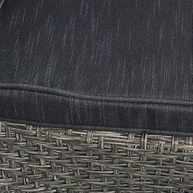 Christopher Knight Home 306022 Koch Outdoor Wicker Swivel Chair, Mixed Black and Dark Gray 61eY6hTihJL