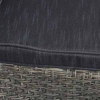 Christopher Knight Home 306022 Koch Outdoor Wicker Swivel Chair, Mixed Black and Dark Gray 61eY6hTihJL