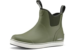 HISEA Women's Ankle Rain Boots, Rubber Fishing Deck Boots, Garden Boots for Women Waterproof