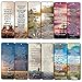 Christian Bookmarks Cards with Popular Inspirational Bible Verses - 6 Unique Designs (Pack of 60) - Bible Scripture Prayer Cards - War Room Décor