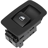 Power Window Switch Front Right or Rear Left/Right Compatible with 2004-2013 BMW 323i 325i 328i 330i M3 X5 X6, Black, Passenger Side, Replace 61316945874