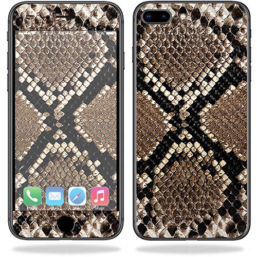 MightySkins Carbon Fiber Skin for Apple iPhone 8 Plus - Rattler | Protective, D…