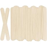 KTOJOY 100Pcs Jumbo Wooden Craft Sticks Popsicle Stick 6” Long x 3/4”Wide Treat Ice Pop for DIY Crafts，Home Art Projects, Cla