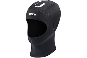ZCCO Diving Hood 3mm/5mm Neoprene Wetsuit Hood - Durable & Stretchable Cap for Snorkeling, Kayaking, Surfing, Canoeing & Water Sports