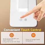 One Fire Desk Lamp LED Table Lamp 15 Modes Dimmable USB Timer Eye-Caring White view 8