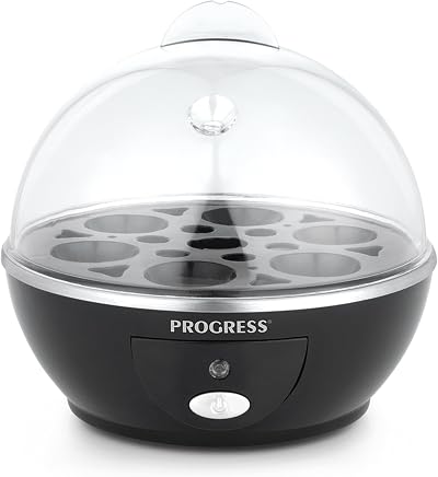Progress EK2783P Electric Egg Boiler Egg Cooker Poacher Steamer 6 Eggs