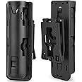 aikeec Baton Holder 360 Degree Rotating Telescopic Baton Pouch, Expandable Baton Holsters,Baton Holder for Duty Belt Tactical Swivelling Flashlight Holsters ABS Case