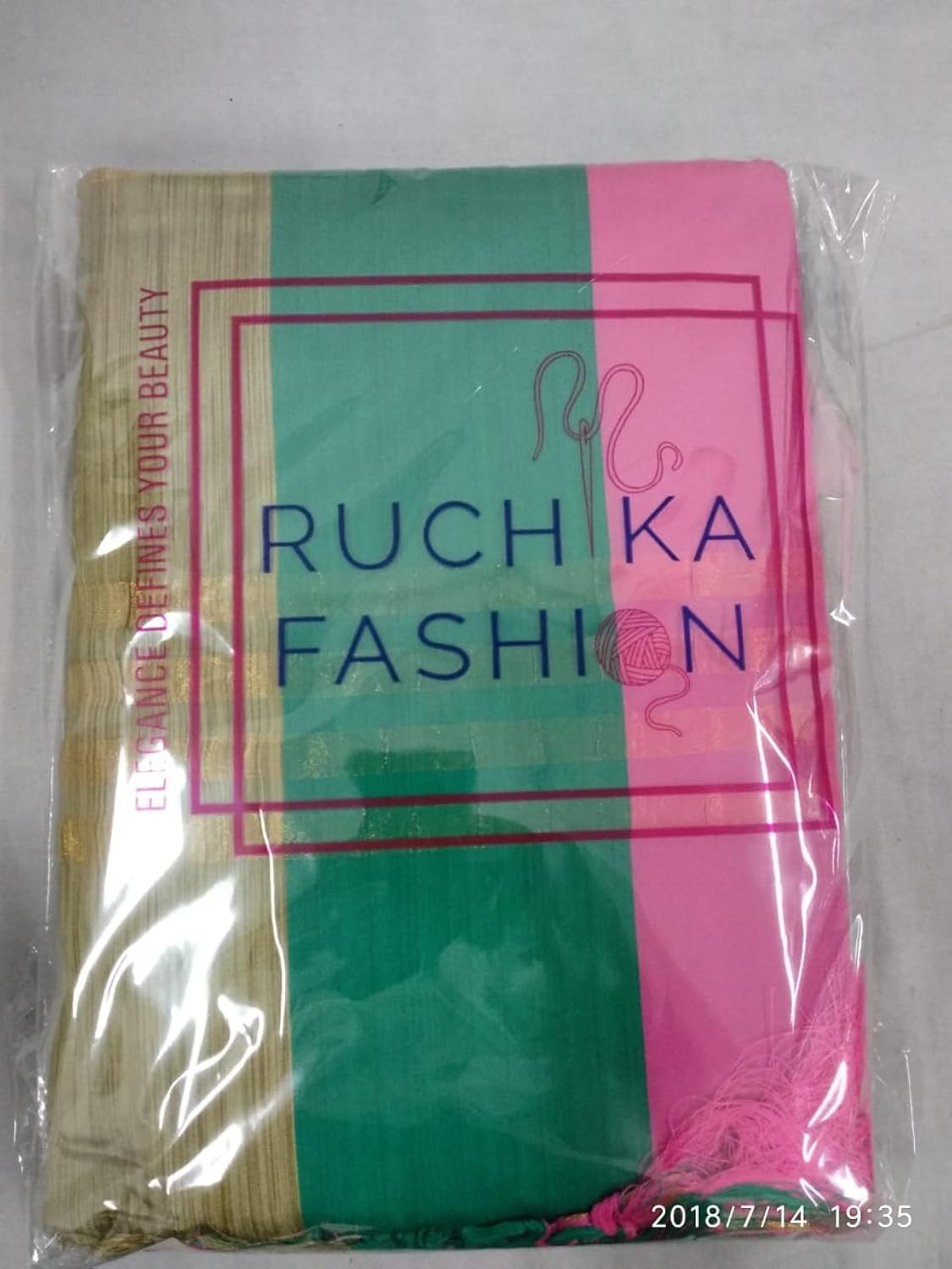 ruchika fashion women's cotton silk saree with blouse piece material
