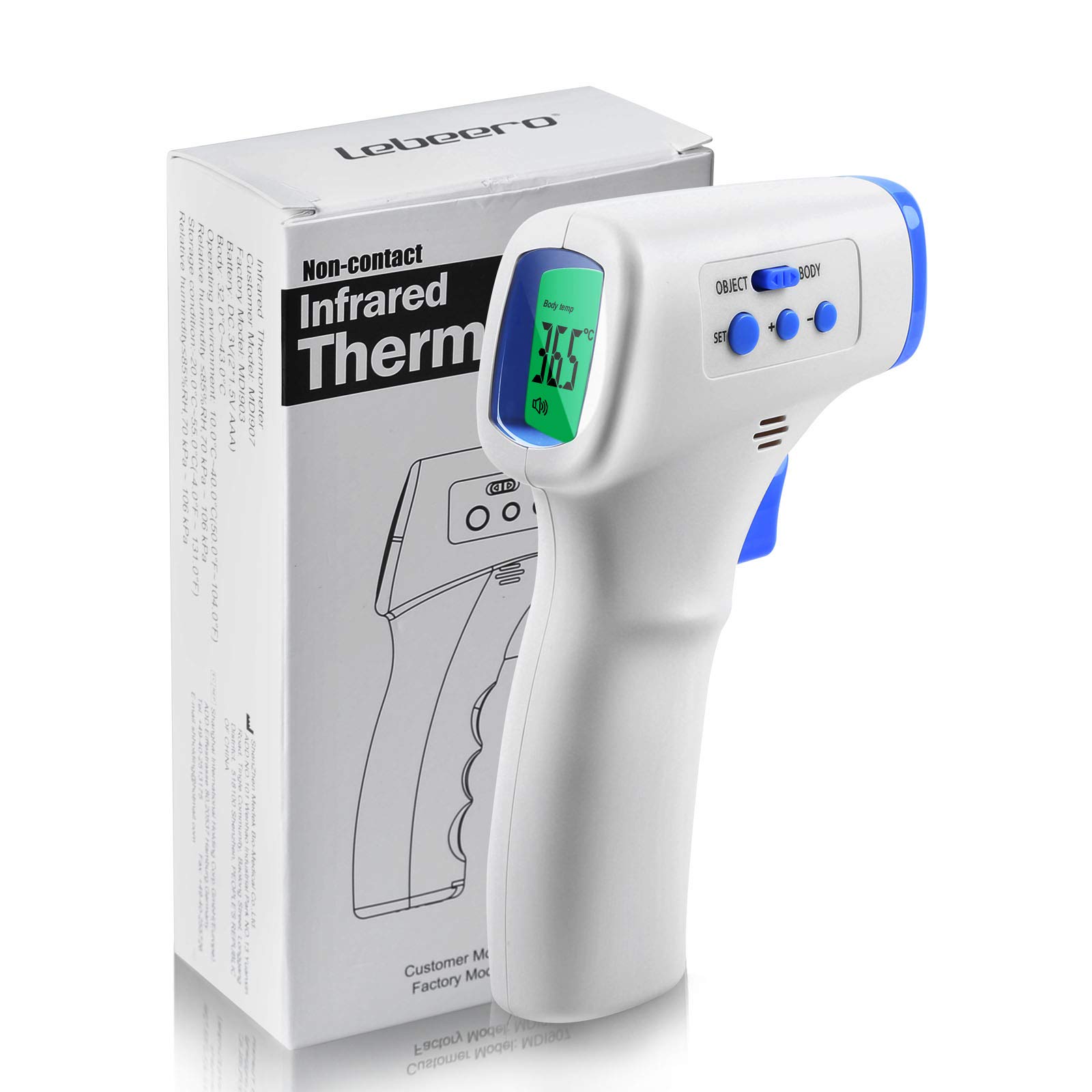 Forehead Infrared Thermometer, AGM Non-Contact Digital Thermometer, Temperature Test for Adult, Children and Objects