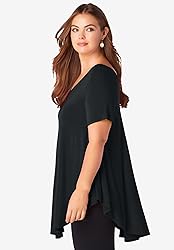 Roaman's Women's Plus Size Swing Ultra Femme Tunic