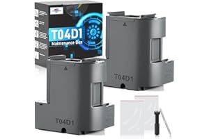 SUBLIMAKER T04D1 T04D100 Ink Maintenance Box for EcoTank ET-15000 ET-3760 ET-3850 ET-4850 ET-4760 ET-3750 ET-4750 ET-3830 ET-2980 ET-3950 ET-4950 ET-5150 ET15000 ET3760 ET3850 ET4750 Printer, TO4D1/04D1/2 Packs