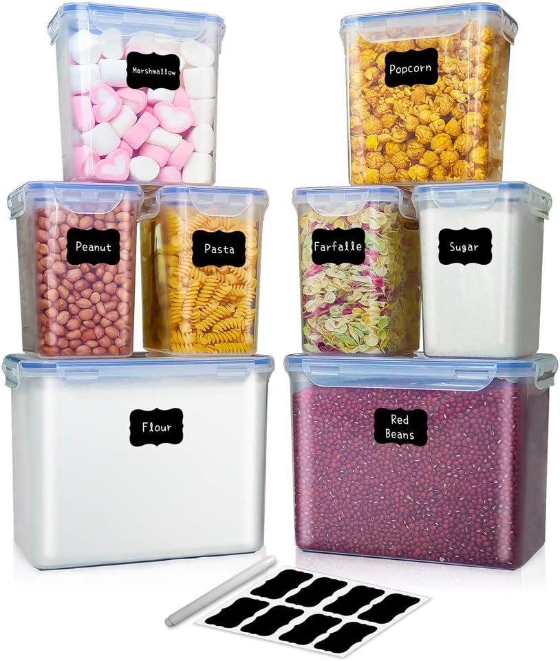 KITHELP 8 PACK Food Storage Containers EXTRA LARGE, 778 oz