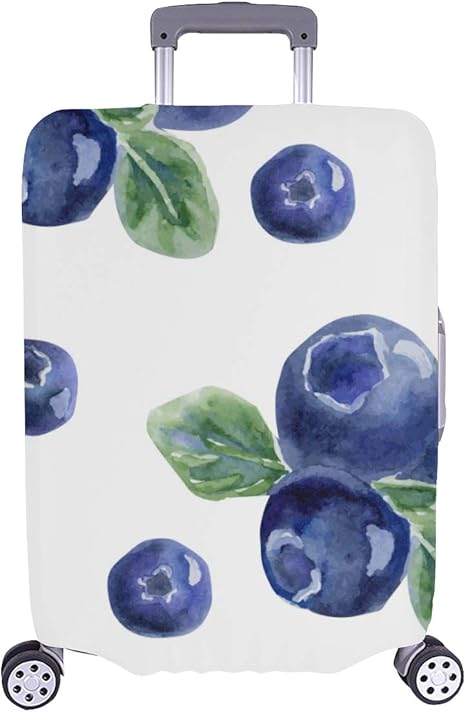 bright blue suitcase