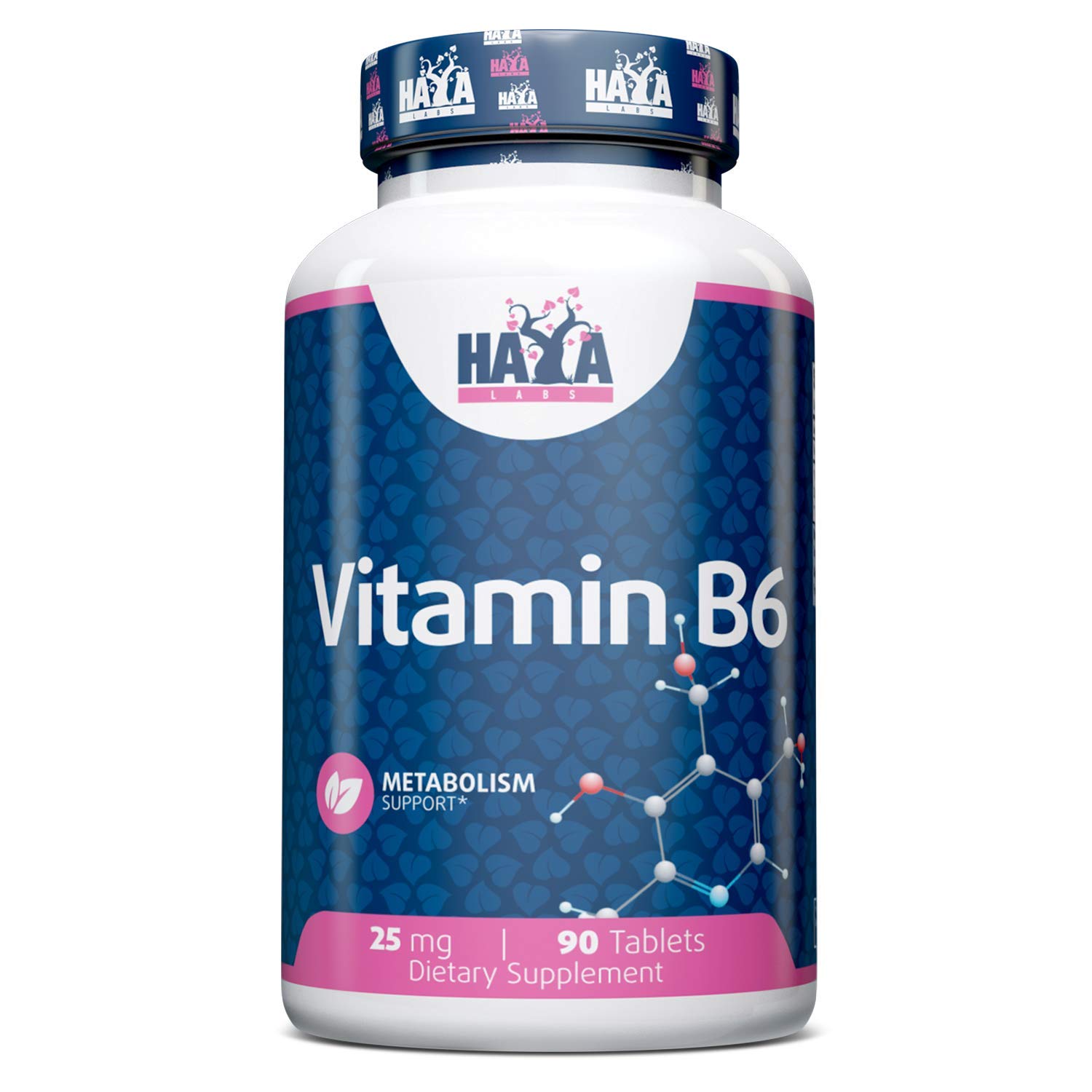Haya Labs Vitamin B6 25 mg 90 Tablets