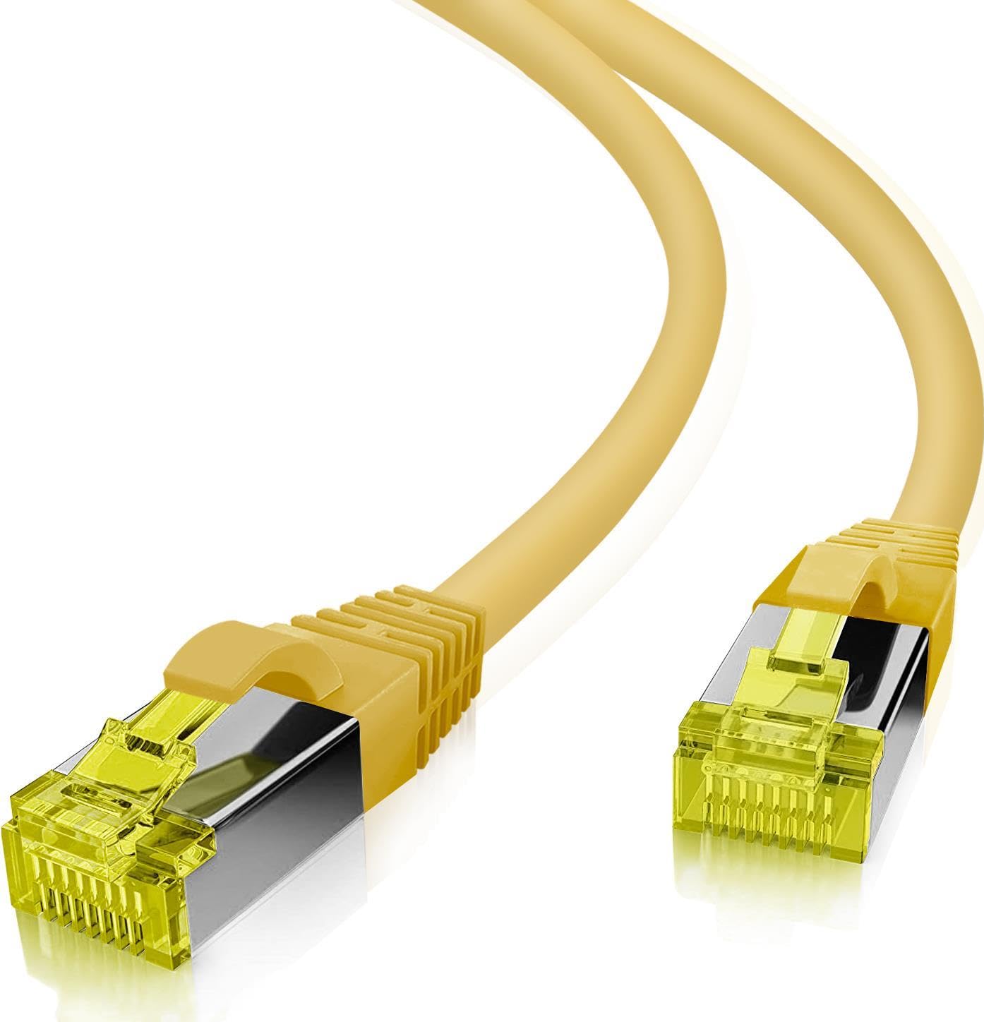 Helos Ultra Flex Patch Cable S/FTP Cat 6a TPE Yellow 30.0 m