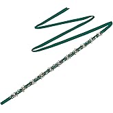 YouLaPan Bride Wedding Belt Bridesmaid Dress Belt Accessories Dark Green Diamond Handmade Suitable for wedding parties