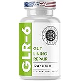 Intestinal Fortitude GLR-6 - Gut Lining Repair Supplement for Gut Health - Leaky Gut Repair with L-Glutamine, Slippery Elm, DGL Licorice Root, Marshmallow Root, Fenugreek - IBS, IBD, GERD - Vegan