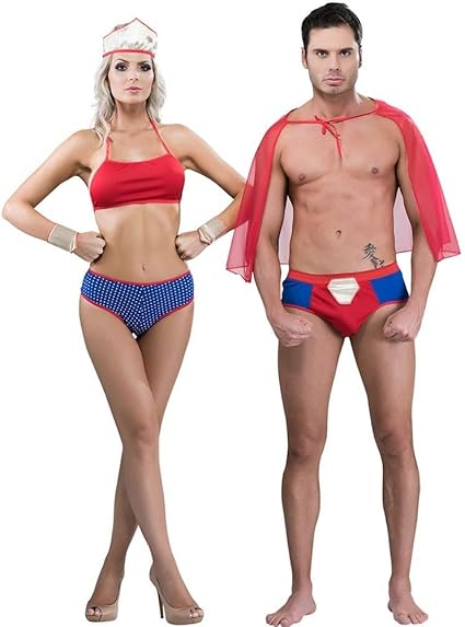 Fantasia Tematica Casal Super Sexy Amazon Com Br SaaÂºde E Cuidados Pessoais