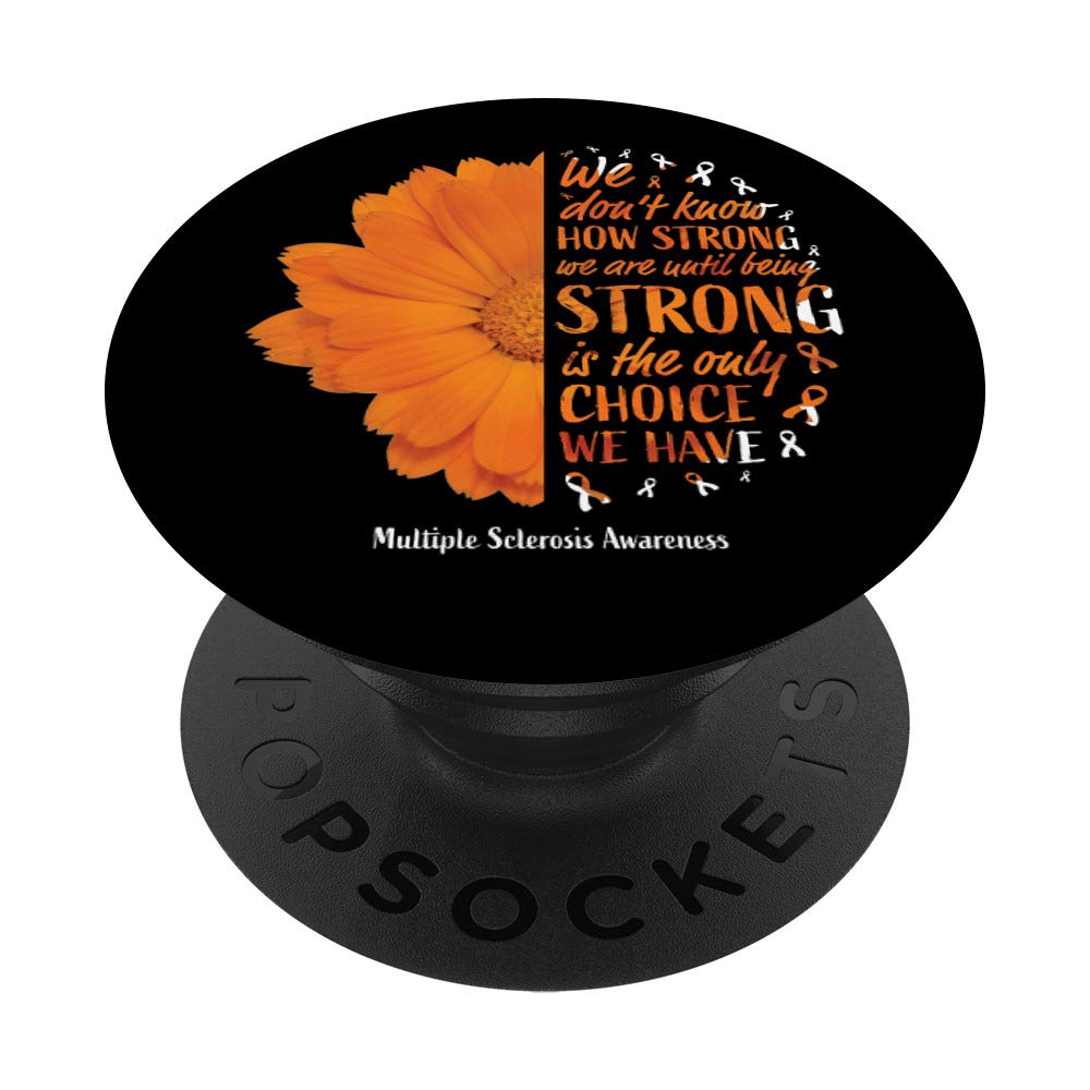 Cute Multiple Sclerosis Awareness Gifts Women Mom Wife MS PopSockets Swappable PopGrip