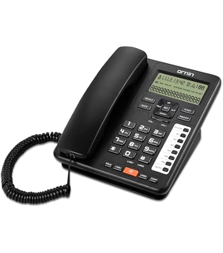 Panasonic Sistema de telefone com fio integrado de 2 linhas com