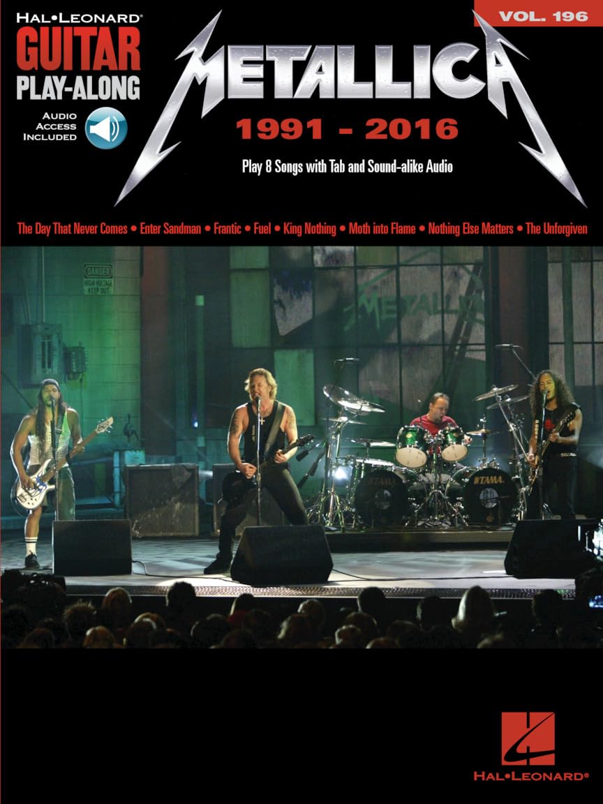 Guitar Play-Along Volume 196: Metallica 1991-2016 (Book/Online Audio) (Hal Leonard Guitar Play-Along, 196)