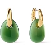 Ana Luisa Sage Drop Earrings for Women - 14K Gold Plated and Silver Two Tone Dangle Hoops, Assorted Styles - Small Gold Double Hoop Earrings - Lightweight, Hypoallergenic, Tarnish-Free Jewelry