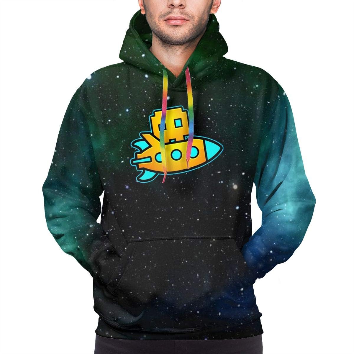 Pom-pomlam Da-sh Men's Sweatshirt Hooded Pullover Hoodie Long Sleeve Color Drawstring