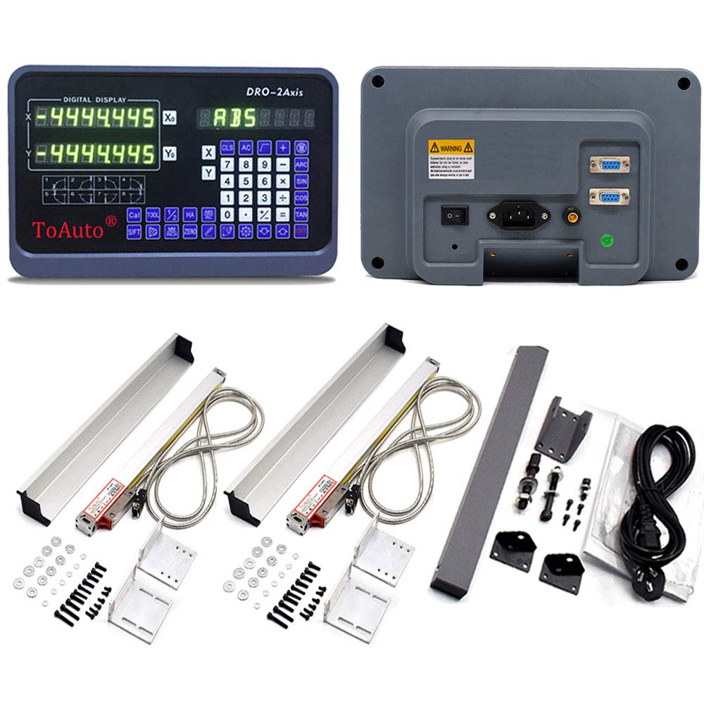 2 Axis Digital Readout DRO Kit 250mm+1000mm Linear