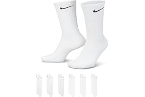 Nike Unisex Adult Everyday Cushioned Training Crew Socks (6-Pack) | Mens and Womens