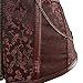 Women's Steampunk Retro Steel Boned Corset Waist Cincher Bustier Shapewear Top Large Brown
