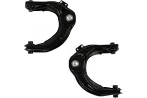 TRQ Front Upper Driver and Passenger Side Control Arm and Ball Joint Set 2 Piece Compatible with 2004-2008 Acura TL