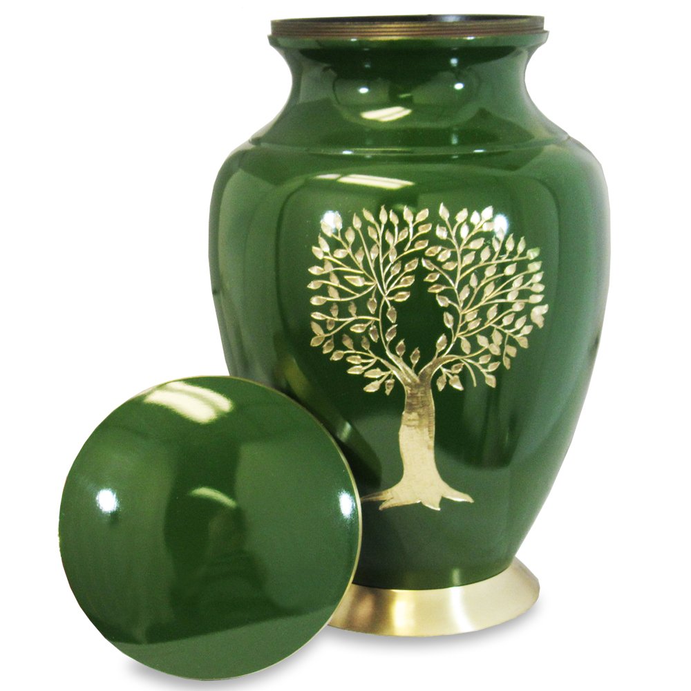 Tree of Life Classy Adult Green Urn For Human Ashes Beautiful, Classic Green 600140377200 eBay