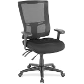 Lorell High-Back Mesh Chair, Black